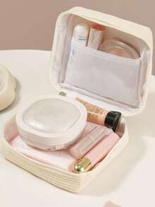 1pc Cartoon Sanitary Pad Storage Bag, Tissue Paper Holder, Lipstick Makeup Pouch, Toilet Paper Organizer, Multi-Functional Feminine Hygiene Product Storage Bag, Large Capacity Minimalist Portable Bag, Sanitary Pad Storage Box, For Women Period Supplies, Used To Store Sanitary Pads, Tampons And Panty Liners - Multicolor - View 5