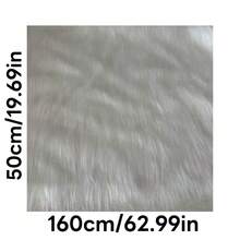 1块长毛绒面料，DIY面具服装角色扮演人造毛皮面料 - 6cm白色 - 查看 7