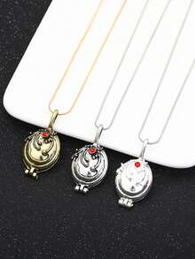 1pc Trending Necklace, Fashionable Couple Collarbone Chain, Cross-Border Popular Item - 1 - View 5