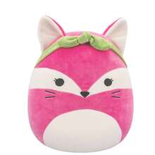 Squishmallows 5英寸佩顿粉红狐狸，Kellytoy官方授权毛绒玩具，色彩缤纷，柔软舒适，是送给男孩女孩的理想礼物，可水洗，柔软有嚼劲，适合所有年龄段。 - Peyton - 查看 1