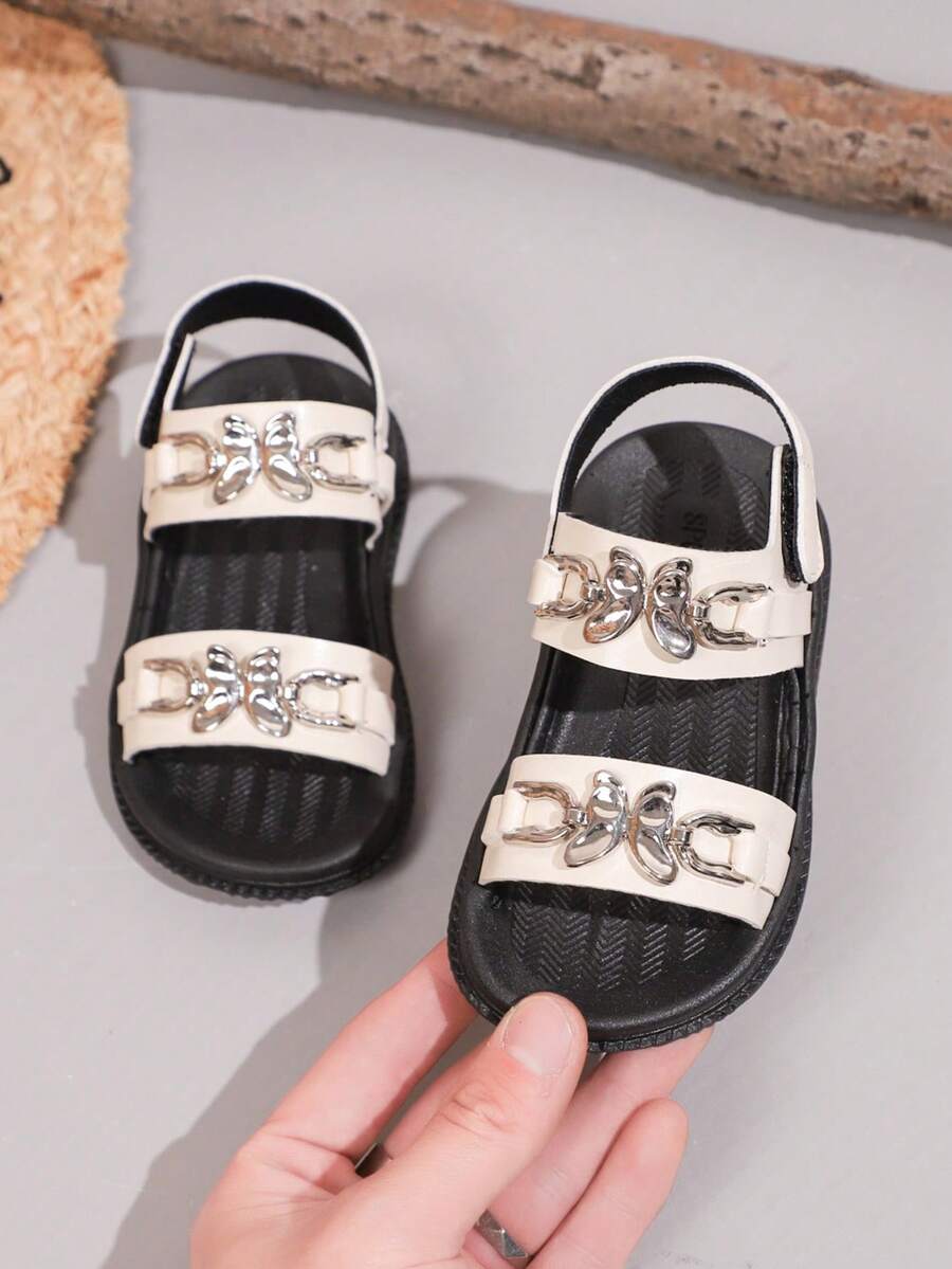 Fashionable Casual Popular New Kids Sandals, Student Summer Beach Shoes, Toddler Non-Slip Soft Bottom Shoes - Beige - View 1