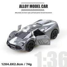 合金复古汽车模型摆件，男孩收藏汽车模型礼物（不含电池，适合14岁以上人群） - 彩色 - 查看 9