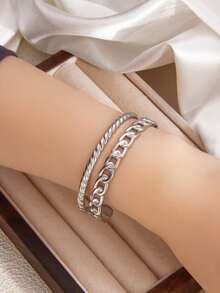 1 件不锈钢开口手镯，适合日常佩戴 - 星星 - 查看 8