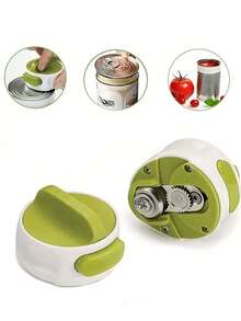 Edelstahl Dosenöffner - manueller Betrieb, geeignet für Stromausfälle, Camping-Ausrüstung und Notfälle, Küchenutensilien, Flaschenöffner, Schul- und Studentenausstattung - Verschiedenfarbig - Übersicht 1