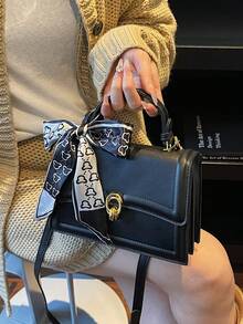 Fashionable Handbag, High-Quality One Shoulder Bag, 2025 New Korean Style Versatile Crossbody Bag - Black - View 2