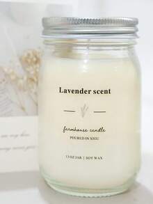 1pc Large Candle Jar, Scented Candle, Decorative Candle, Soy Wax Candle, Gift For Best Friend, Gift For Her, Winter Gift, Home Decor Candle, Candle Accessory, Decor Item - Multicolor - View 7