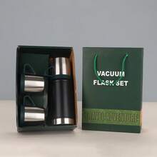 Large Insulated Kettle, Large Capacity, 304 Stainless Steel Water Mug - Black (gift Box) - View 11