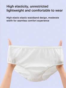 5pcs/Pack Disposable White Triangle Panties For Women, Convenient & Practical For Travel, Hotel, Sauna, Maternity, Postpartum, Hygienic & Sterile, Suitable For Pregnant Women & Postpartum - Multicolor - View 6