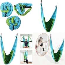 Hamaca Aérea para Yoga, Columpio, Adecuada como Hamaca para Yoga, Forma Líneas Corporales Perfectas y Saludables y Mejora la Condición Física(1) - Multicolor - Ver 1