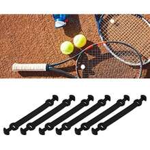 Raqueta de Tenis, 6 Piezas Raqueta de Tenis Amortiguadores de Vibración Hebilla Larga Raqueta de Tenis Amortiguador para Deportes Aire Libre(As picture shows) - Multicolor - Ver 3