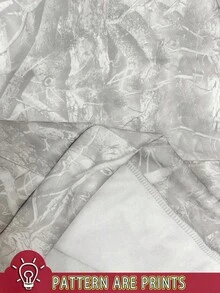 2026 Premium Apparel[Autumn Forest Print Hoodie: Earthy Style Meets Cloud-Like Comfort] This Hoodie Stars A Moody Autumn Forest Print-Weathered Branches And Muted Maple Leaves That Lean Into Rustic, Outdoorsy Charm (A Hit For American Casual Aesthetics). At Its Core Is Soft Brushed Fleece Fabric: It Glides Gently Against Skin With Zero Itchiness, Traps Mild Warmth (Ideal For 45–65°F Fall Days), And Stays Breathable Enough To Avoid Stuffiness During Hikes, Errand Runs, Or Lazy Afternoons. Autumn Forest Print Fleece Rustic Woodland Brushed  Oversized Hoodie - Màu Xám nhạt - Xem 3