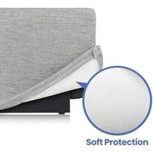 Funda antipolvo para Nintendo Switch 2, protector antipolvo, diseño personalizado, resistente al agua, para Nintendo Switch 2, tela gruesa, corte de precisión, fácil acceso, puerto (gris) - / - Ver 4