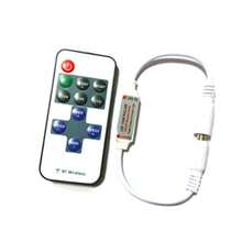 MX  DOITOOL Controlador De Tira  Rgb Con Mini Control Remoto Ajuste De Brillo 10 Niveles 8 Modos Dinamicos Para Iluminacion Decorativa De Hogar - blanco - Ver 6