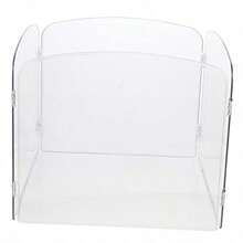 ASVICASKY Valla Plegable Transparente para Gatos y Hamsteres Corral para Cobayas para Exteriores como Casa para Erizos y Jaula para Conejos - Transparente - Ver 1