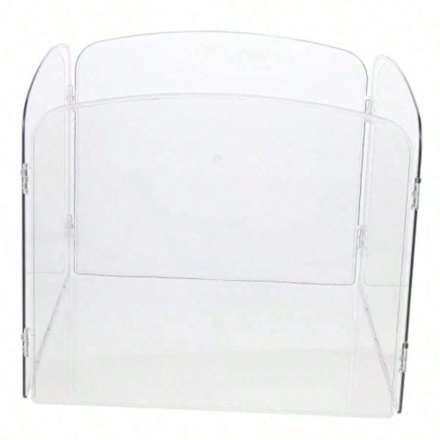 ASVICASKY Valla Plegable Transparente para Gatos y Hamsteres Corral para Cobayas para Exteriores como Casa para Erizos y Jaula para Conejos - Transparente - Ver 1