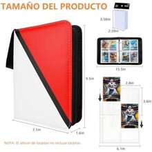 Álbum de Tarjetas - Album para Cartas 400 Bolsillo, Viene con 100 Fundas de Tarjeteros, Portátil Carpeta, Mejor Regalos para Coleccionistas, Niños, Halloween, Navidad(D) - B - Ver 3