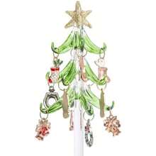 Running Arbolito Navideño Verde con Adornos metálicos | Árbol de Navidad | Decoración de Navidad para Sala, Comedor o Escritorio | Color Verde | 15 cm(default) - Multicolor - Ver 4