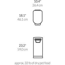 simplehuman, contenedor de comida para mascotas extragrande, acero inoxidable cepillado(30 litros) - Multicolor - Ver 8