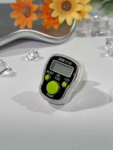 1pc Transparent Electronic Counter, Middle Eastern Arabic Digital Convenient Ring Counter, Stress Relief Hand Press Counter, Compact & Portable, Suitable For Prayer Counting, Knitting Counting, Business Use, Golf, Etc. - Multicolor - View 19