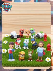 Paw Patrol 8件套汪汪队系列玩偶，包括Chase、Skye等角色，是节日、派对、家居装饰、生日、情人节等场合的理想礼物和装饰品。（部分装饰物在运输过程中可能会脱落，需要手动组装，但这并不影响正常使用。） - 彩色 - 查看 6