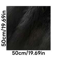 1pc Long Plush Fabric, DIY Mask Costume Cosplay Faux Fur Fabric