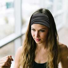 [4PCS Solid Anti-Slip Headbands] 4PCS/Set Solid Colors Sports Headbands With Anti-Slip Knotting, Christmas Gifts Wide & Soft Fashionable Bohemian Headbands-Elastic Yoga Hair Mask, Non-Slip Headbands For Running Sports, Yoga Turban Hair Bands-Hair Accessor  Casual    Polyester    None - 彩色 - 查看 5