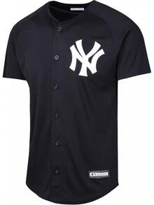 Jazz Chisholm Jr. New York   Camiseta de Jugador Alternativo para Niños y Jóvenes 8-20 Azul Marino - Blanco - Ver 7