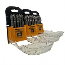 10件/盒 PH2 65毫米磁性防滑十字螺丝刀头套装，适用于电动和手动螺丝刀，包含刀头收纳盒，非常适合家居装修、工业DIY项目、家庭必备品、圣诞礼物