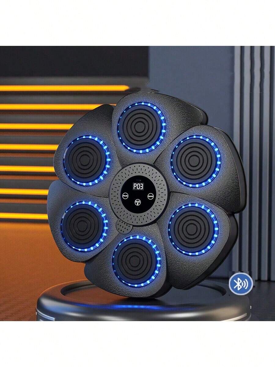 1台智能音乐拳击机，壁挂式家用拳击训练目标 - 彩色 - 查看 1