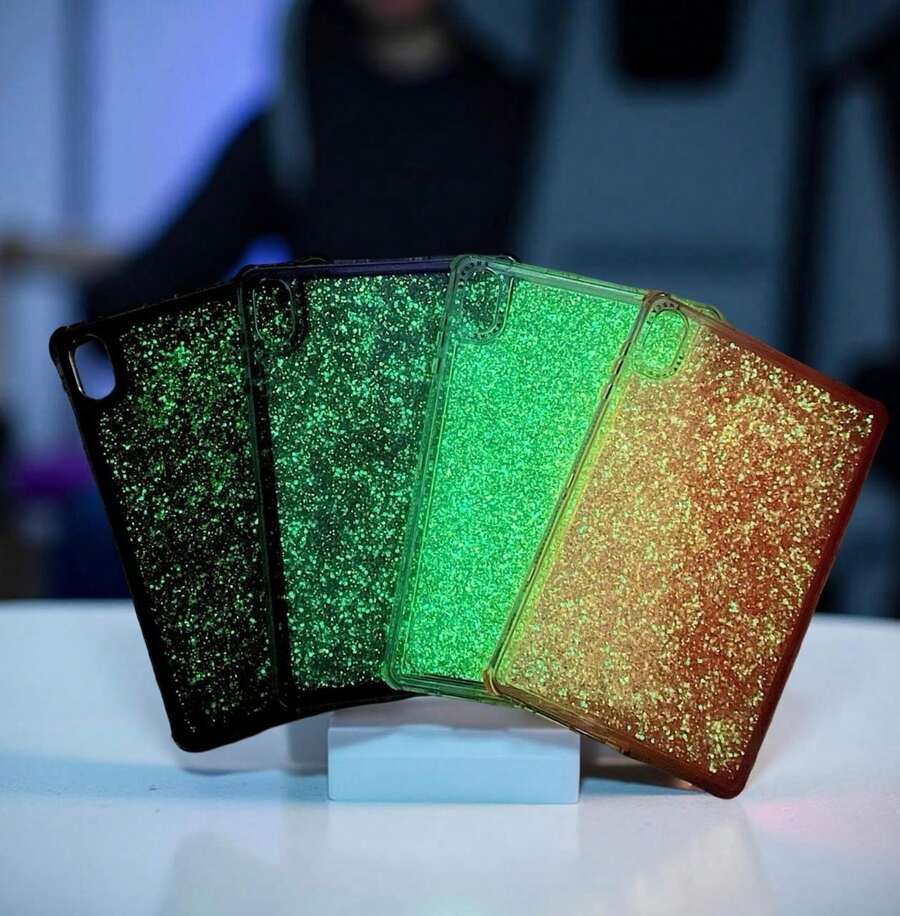 FUNDA PROTECTORA PARA IPAD & TABLET - BRILLA EN OBSCURIDAD - PROTECCIÓN TOTAL, PROTEGE DE CAIDAS Y GOLPES, COMPATIBLE Y AJUSTE PERFECTO IDEAL PARA NIÑOS Y OFICINA PAD002 - Negro - Ver 1