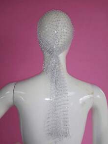 1 Peça Tiara de Rede de Cristal e Strass, Acessório de Cabelo de Tela Brilhante, Faixa de Cabelo Elástica, Tiara de Noiva Elegante, Decoração de Cabelo Personalizada, Adequada para Uso Diário, Dança, Casamento, Festa, Eventos, Dia dos Namorados e Mais - Branco - Visão 3