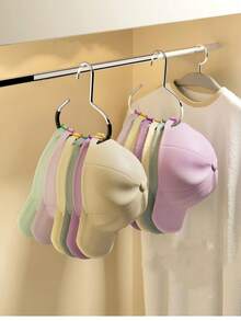 4 pièces Porte-chapeaux organisateur, Porte-ceintures organisateur, Étagère de rangement pour accessoires de garde-robe, Convient pour organiser les ceintures, les cravates, les écharpes, les cache-cœurs, les chapeaux, les soutiens-gorge, les chaussures, les sacs à main, les robes, les pantalons, les jeans, les bottes, les jupes, les casquettes, Porte-chapeaux suspendu pour placard de dortoir, Porte-chapeaux multifonction - Multicolore - Voir 3