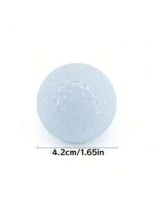 5pcs/Set Outdoor Golf Double Layer White Practice Balls - Multicolor - View 10