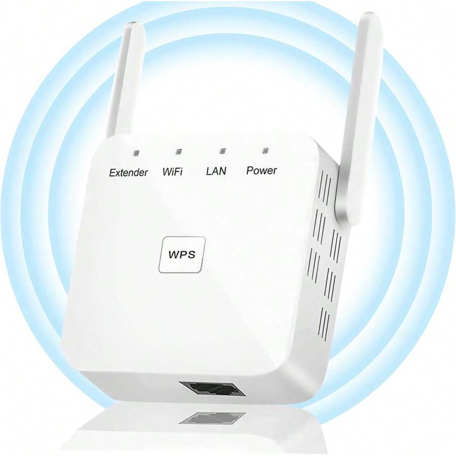 ¡RecomendadoRepetidor de Señal Wifi,Amplificador de Señal WiFi 360 ° Cobertura Completa,300Mbps Inalámbrico Wifi Extender Adaptador,Puertos Ethernet de Antena Integrados, Soporte para el Modo AP/ Repetidor(Blanco)¡Top de Temporada
