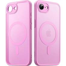 MX   JETech Funda Magnética para iPhone 16e 6.1 Pulgadas 2025 Compatible con Carcasa Respaldo Translúcida Mate Slim Antigolpes Rosado - Rosado - Ver 1