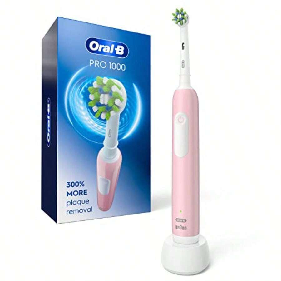 TTJM Oral-B Pro 1000 Rechargeable Electric Toothbrush Pink - As Pic - View 1