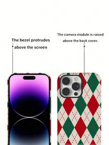 2-In-1 Phiên Film Phone Case/Practical Anti-Drop Elegant Floral Pattern/Compatible With IPhone 11, 12, 13, 14, 15, 16, 17 Series - Black - View 5