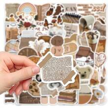 EstiloTendenciaPegatinas Vintage Aesthetic 60 Unidades, Pegatinas De Vinilo Retro Para Kindle Scrapbook Laptop Casco, Maleta (60 Vintage)Calidad PremiumVersióN Mejorada - C - Ver 5