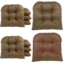 Klear Vu Dining Chair Pads, Set of 4, Black(4 Pack Gold) - Multicolor - Ver 1