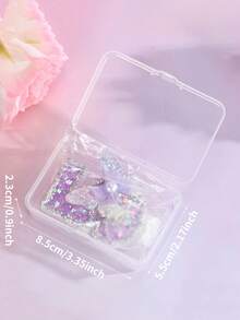 1支3D蝴蝶生日蜡烛，闪亮珍珠银紫色蝴蝶造型 - 优雅数字蛋糕装饰，适合派对装饰，燃烧时间短，石蜡材质，室内使用，蝴蝶装饰，儿童生日蛋糕装饰，数字蜡烛，周年纪念装饰 - 彩色 - 查看 2