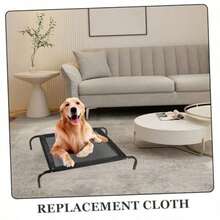 ASUKCOCO Accesorios De Tela para Camas De Perros Funda De Repuesto Lavable para Cama Elevada para Perros Pequeña Malla Transpirable para Dormitorios De Mascotas - como en la foto - Ver 3
