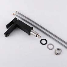 Luxury High Single Lever Basin Tap Matte Black Square - Black - View 5