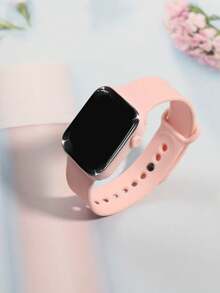 Juego de 6/1 relojes electrónicos cuadrados digitales LED elegantes unisex con pantalla, adecuados para la vida diaria, fiestas y viajes de las mujeres, gran regalo para amigos, cumpleaños, vuelta al cole, graduación, Navidad, Día de San Valentín - Multicolor - Ver 8