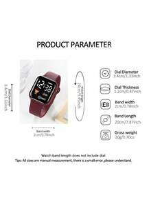 6/5pcs Ladies' Elegant And Cute LED Heart-Shaped Digital Display Electronic Watch, Suitable For Ladies To Wear, Equipped With Jewelry Bracelets, Necklaces, Rings, And Earring Sets, Suitable As A Birthday/Holiday Gift For Ladies, Perfect For Daily Life Such As School, Parties, And Travel. Homecoming Season, Valentine's Day, Christmas, Perfect Gift For Ladies