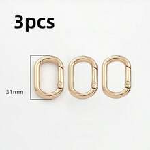 Metal Oval Spring Buckle, Can Open Keychain, Bag Hook, Extension Clip, Dog Chain Buckle Accessories, Luggage Hardware Accessories, Hiking Buckle, Very Suitable For Wearing While Traveling, Travel Accessories,Suitable For Wallet Straps, Keys, Handicrafts, Hook Clips, DIY Accessories