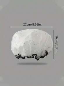 1/3/5pcs Reusable Travel Shower Cap, Waterproof Printed Elastic Shower Cap, Suitable For Travel, Face Washing, Bathing, Cooking, Makeup. Can Be Given As Christmas And Valentine's Day Gifts To Ladies, Family, Friends And Classmates.