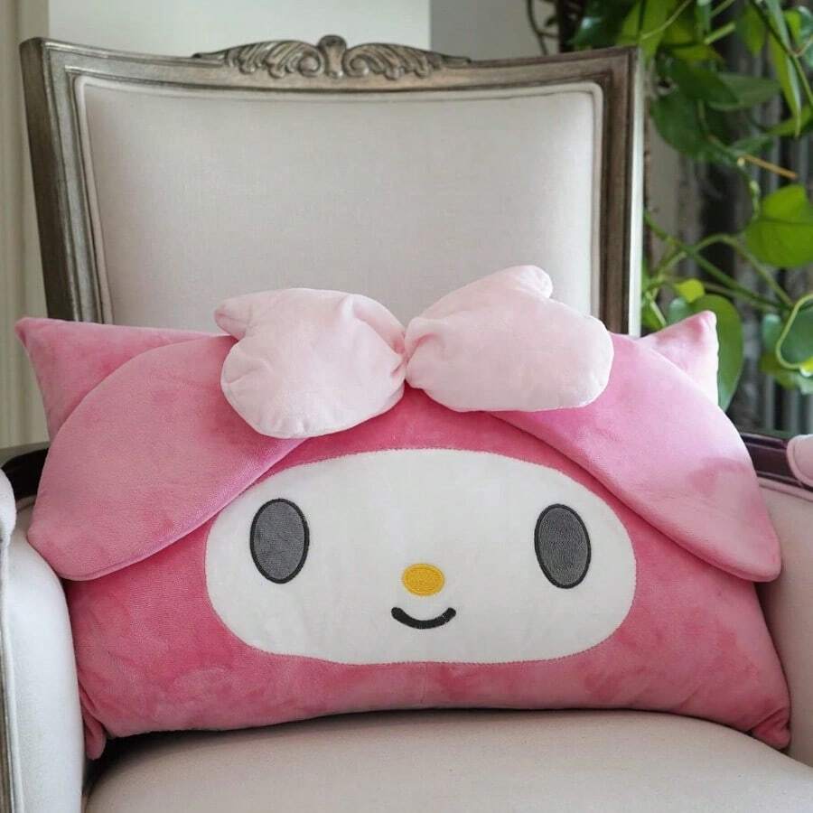 WSXC Kawaii Anime Pillow Cover Cute Pillow Cover Kawaii Cute Pillow Cases Girl Plush Pillow Slips For Dormitory/Decorative Bedroom/Livingroom 62*42cm - Hồng - Xem 1
