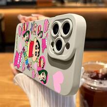 Funda para teléfono con diseño humorístico de Shinchan con temática de crayones, diseñpara varios modelos de, incluyendo losás recientes, con una cubierta trasera de TPU suave que ofrece protección caídas.17  17promax - Blanco - Ver 5