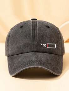 1顶男女通用水洗复古棒球帽，也可作卡车帽、老爹帽，休闲百搭，适合日常、户外运动、旅行和度假。