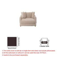 1pc Minimalist Luxurious High-End Curved Pattern Plush Sofa Cover, Home Decor Suitable For All Seasons, Machine Washable, Fits 1/2/3/4 Seater And L-Shaped Sofas In Bedroom, Office, Living Room